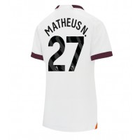 Manchester City Matheus Nunes #27 Bortedrakt Dame 2023-24 Kortermet